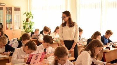 Урок в российской школе