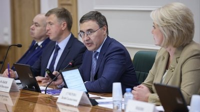 Валерий Фальков Выступая на заседании комитета СФ по науке, образованию и культуре
