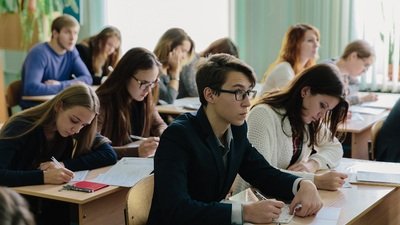 Урок в российской школе