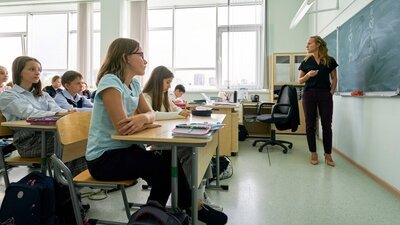 Урок в российской школе