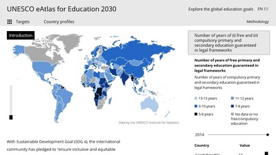 Статинститут ЮНЕСКО создал электронный Атлас данных по образованию